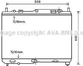 Ava Quality Cooling FDA2441 - Radiator, mühərrikin soyudulması furqanavto.az