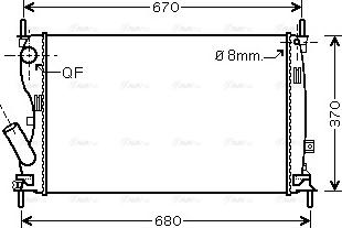 Ava Quality Cooling FDA2408 - Radiator, mühərrikin soyudulması furqanavto.az