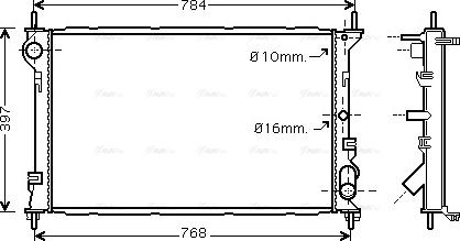 Ava Quality Cooling FDA2411 - Radiator, mühərrikin soyudulması furqanavto.az