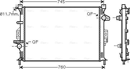 Ava Quality Cooling FDA2423 - Radiator, mühərrikin soyudulması furqanavto.az