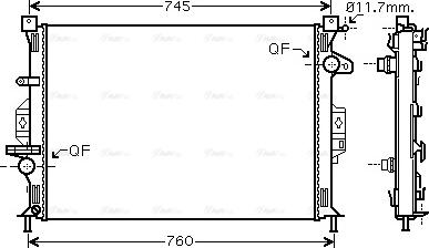 Ava Quality Cooling FDA2422 - Radiator, mühərrikin soyudulması furqanavto.az