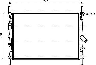 Ava Quality Cooling FDA2589 - Radiator, mühərrikin soyudulması furqanavto.az