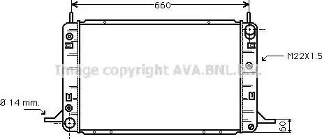 Ava Quality Cooling FDA2113 - Radiator, mühərrikin soyudulması furqanavto.az