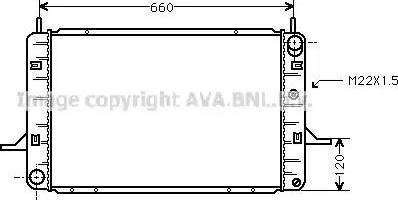 Ava Quality Cooling FDA2139 - Radiator, mühərrikin soyudulması furqanavto.az