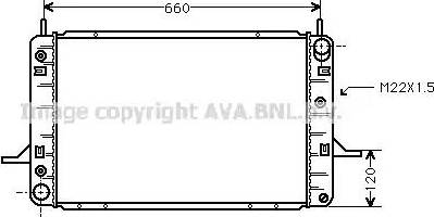 Ava Quality Cooling FDA2138 - Radiator, mühərrikin soyudulması furqanavto.az