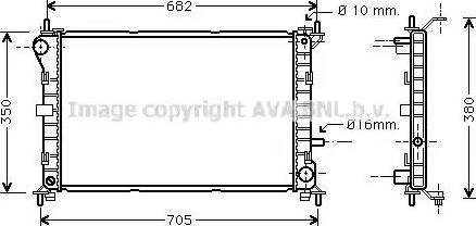 Ava Quality Cooling FDA2264 - Radiator, mühərrikin soyudulması furqanavto.az