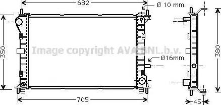 Ava Quality Cooling FDA2265 - Radiator, mühərrikin soyudulması furqanavto.az