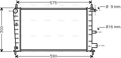 Ava Quality Cooling FDA2217 - Radiator, mühərrikin soyudulması furqanavto.az