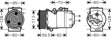 Ava Quality Cooling FDAK497 - Kompressor, kondisioner furqanavto.az