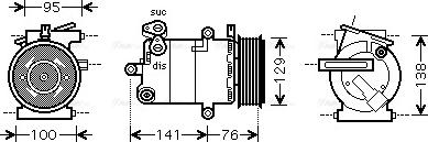 Ava Quality Cooling FDAK417 - Kompressor, kondisioner furqanavto.az