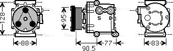 Ava Quality Cooling FDAK434 - Kompressor, kondisioner furqanavto.az