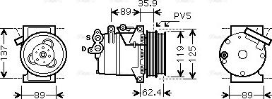 Ava Quality Cooling FDAK433 - Kompressor, kondisioner furqanavto.az