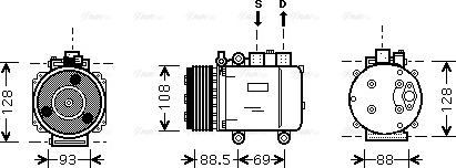 Ava Quality Cooling FDAK174 - Kompressor, kondisioner furqanavto.az