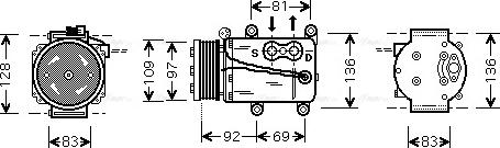 Ava Quality Cooling FD K171 - Kompressor, kondisioner furqanavto.az