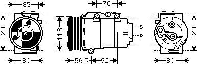 Ava Quality Cooling FDAK394 - Kompressor, kondisioner furqanavto.az