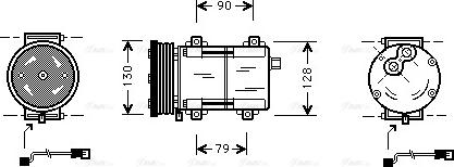 Ava Quality Cooling FDAK284 - Kompressor, kondisioner furqanavto.az