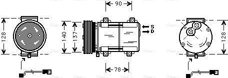 Ava Quality Cooling FDAK288 - Kompressor, kondisioner furqanavto.az