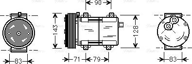 Ava Quality Cooling FDAK279 - Kompressor, kondisioner furqanavto.az