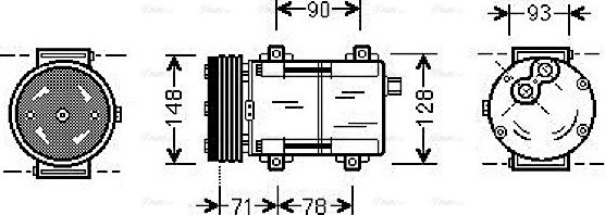 Ava Quality Cooling FDAK277 - Kompressor, kondisioner furqanavto.az