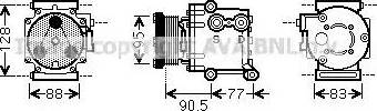 Ava Quality Cooling FD K434 - Kompressor, kondisioner furqanavto.az