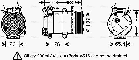 Ava Quality Cooling FD K392 - Kompressor, kondisioner furqanavto.az