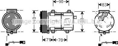 Ava Quality Cooling FD K283 - Kompressor, kondisioner furqanavto.az