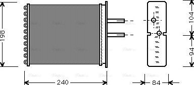 Ava Quality Cooling FT 6193 - İstilik dəyişdiricisi, daxili isitmə furqanavto.az