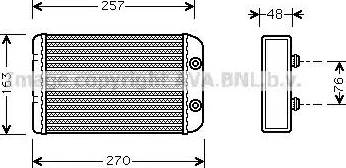 Ava Quality Cooling FT 6254 - İstilik dəyişdiricisi, daxili isitmə furqanavto.az