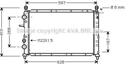 Ava Quality Cooling FT 2190 - Radiator, mühərrikin soyudulması furqanavto.az