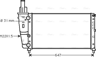 Ava Quality Cooling FT 2141 - Radiator, mühərrikin soyudulması furqanavto.az