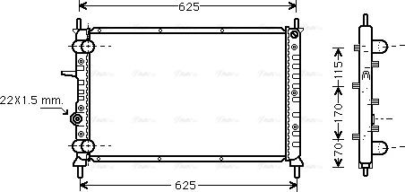 Ava Quality Cooling FT 2188 - Radiator, mühərrikin soyudulması furqanavto.az