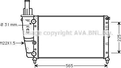 Ava Quality Cooling FT 2139 - Radiator, mühərrikin soyudulması furqanavto.az