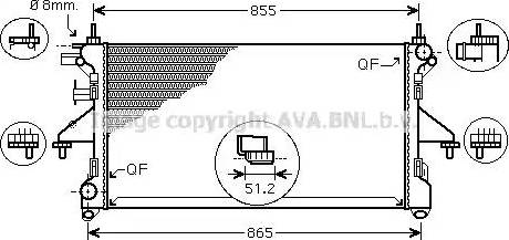 Ava Quality Cooling FT2399 - Radiator, mühərrikin soyudulması furqanavto.az