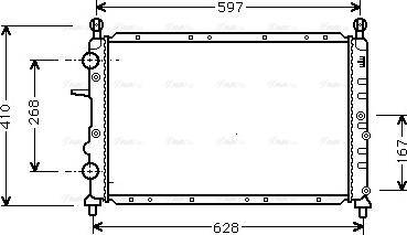 Ava Quality Cooling FT 2322 - Radiator, mühərrikin soyudulması furqanavto.az