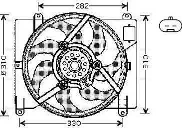 Ava Quality Cooling FT 7503 - Fen, radiator furqanavto.az