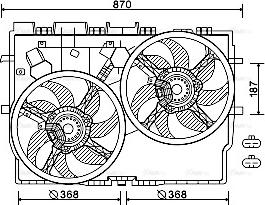 Ava Quality Cooling FT7584 - Fen, radiator furqanavto.az