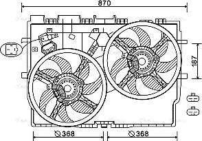 Ava Quality Cooling FT7585 - Fen, radiator furqanavto.az