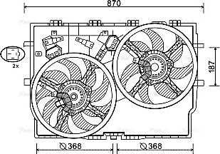 Ava Quality Cooling FT7588 - Fen, radiator furqanavto.az