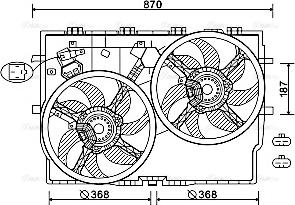 Ava Quality Cooling FT7587 - Fen, radiator furqanavto.az