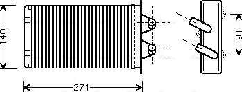 Ava Quality Cooling FTA6186 - İstilik dəyişdiricisi, daxili isitmə furqanavto.az