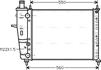 Ava Quality Cooling FTA2159 - Radiator, mühərrikin soyudulması furqanavto.az