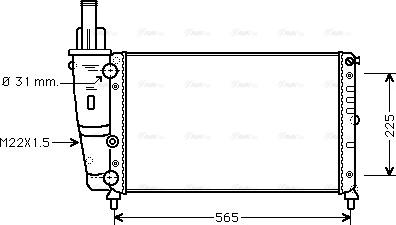 Ava Quality Cooling FTA2139 - Radiator, mühərrikin soyudulması furqanavto.az