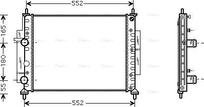 Ava Quality Cooling FTA2268 - Radiator, mühərrikin soyudulması furqanavto.az