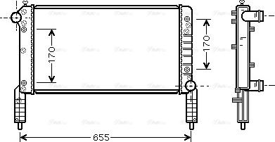 Ava Quality Cooling FTA2263 - Radiator, mühərrikin soyudulması furqanavto.az