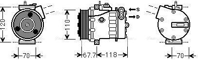 Ava Quality Cooling FTAK384 - Kompressor, kondisioner furqanavto.az