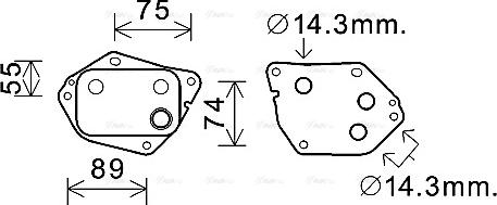 Ava Quality Cooling HY3288 - Yağ soyuducu, mühərrik yağı furqanavto.az