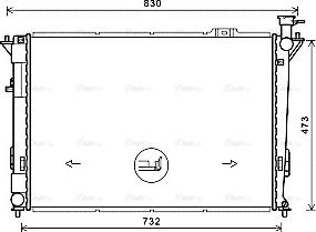 Ava Quality Cooling HY2435 - Radiator, mühərrikin soyudulması furqanavto.az