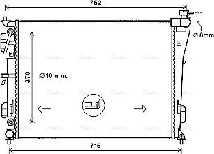 Ava Quality Cooling HY2423 - Radiator, mühərrikin soyudulması furqanavto.az