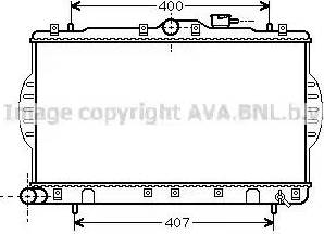 Ava Quality Cooling HY 2047 - Radiator, mühərrikin soyudulması furqanavto.az