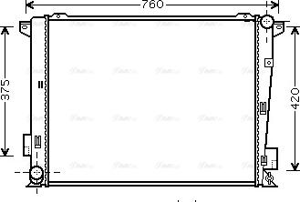 Ava Quality Cooling HY 2191 - Radiator, mühərrikin soyudulması furqanavto.az